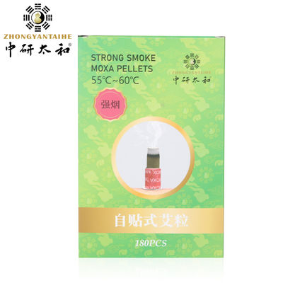 Self Adhesive Strong Smoke Mini Moxa Sticks สำหรับการฝังเข็ม Moxibustion