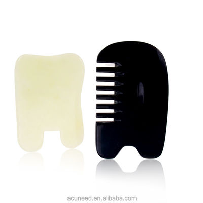 คุณภาพ  Class II Buffalo Horn Jade Guasha Tools Set with oil Massage โรงงาน