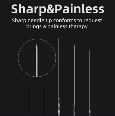 เข็มฝังในผิวหนังขนาด 10 มม. พร้อมด้ามจับ สำหรับการฝังเข็มเพื่อความงามและการแพทย์