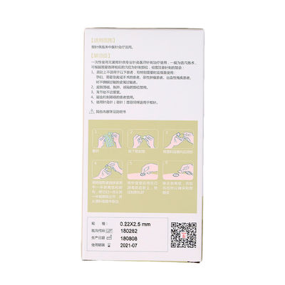 การบำบัดด้วยการฝังเข็มที่มีประสิทธิภาพด้วยเข็มฝังเข็มเพื่อการรักษาอายุการเก็บรักษา 5 ปี ปลายแหลม