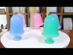 ถ้วยซิลิโคนเกรดอาหารตั้งหน้านวดตาสำหรับการดูแลสุขภาพ